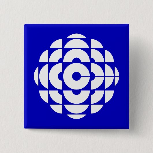 Retro 1986-1992 - Wit Vierkante Button 5,1 Cm (Voorkant)