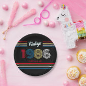 Retro 1986 40e verjaardagsfeest papieren bord (Feest)