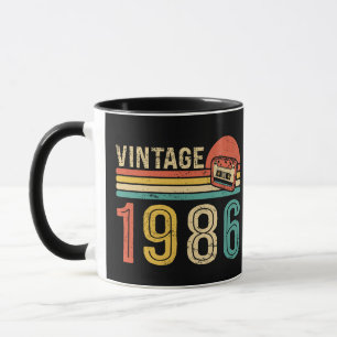 Retro 1986 Verjaardag Cassetteband Nostalgische Ve Mok