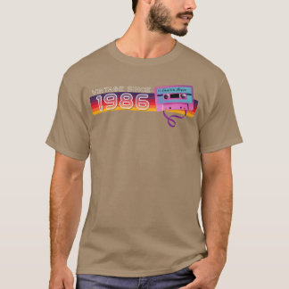 Retro 1986 Vintage Retro Nostalgische Verjaardag f T-shirt