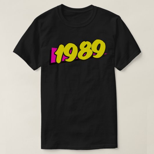 retro 1989 t-shirt (Design voorkant)