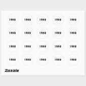 Retro 1990 Geboortejaar Ronde Sticker | Verjaardag (Vel)