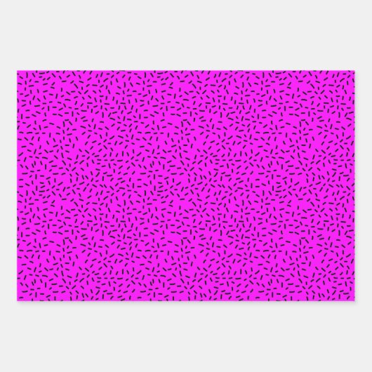 Retro 1990-jaren Neon Pattern Wrapping Paper (Voorkant 3)