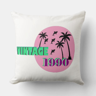 Retro 1990 Verjaardagscadeau Kussen