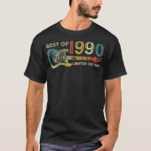 Retro 1990 verjaardagscadeau voor mannen Guitar Lo T-shirt (Voorkant)