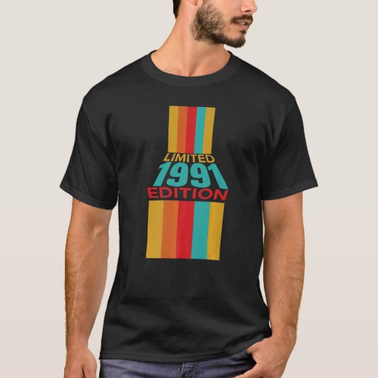 Retro 1991 Birthday 1 T-shirt (Voorkant)