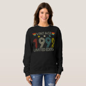 Retro 1992 30th Birthday 30 Years old Trui (Voorkant volledig)