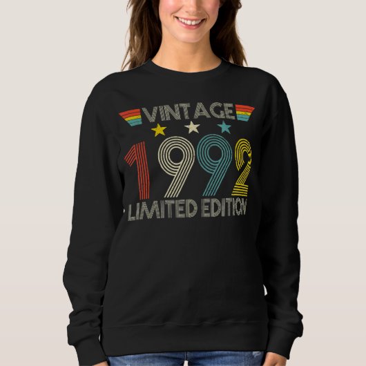 Retro 1992 30th Birthday 30 Years old Trui (Voorkant)