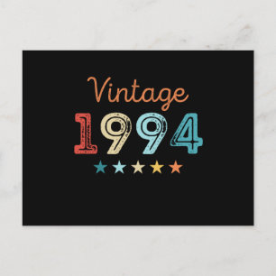 Retro 1994 30e verjaardag cadeau 30 jaar oud briefkaart