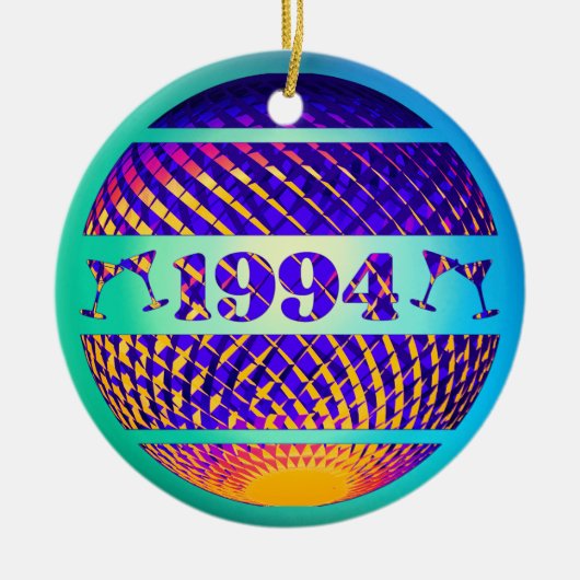 Retro 1994 30e verjaardagscadeau keramisch ornament (Voorkant)
