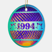 Retro 1994 30e verjaardagscadeau keramisch ornament (Links)