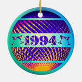 Retro 1994 30e verjaardagscadeau keramisch ornament (Achterkant)