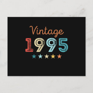 Retro 1995 30e verjaardag cadeau 30 jaar oud briefkaart