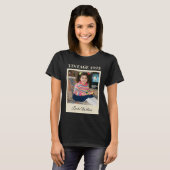 Retro 1995 Aangepaste Foto Verjaardag Script Naam T-shirt (Voorkant volledig)