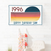 Retro 1996 Streep Zon 30e Verjaardag Spandoek (Insitu)