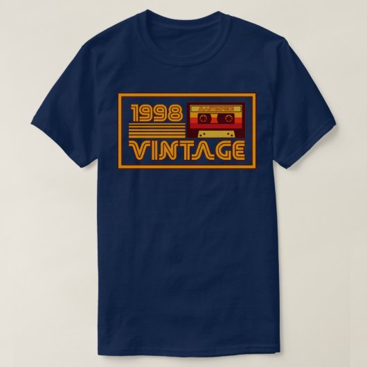  Retro 1998 Masterstuk Cassettebandje T-shirt (Design voorkant)