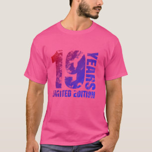 Retro 19 jaar oude jongen cadeau 19 verjaardagscad t-shirt