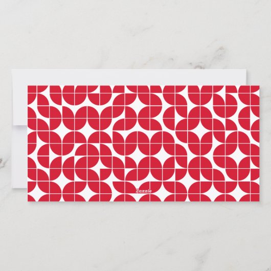 Retro 1 foto met White Script-kerstgroet Feestdagenkaart (Achterkant)