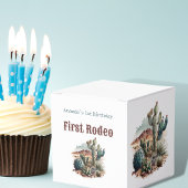 Retro 1e Eerste Rodeo Westerne Cactus Verjaardag Bedankdoosjes