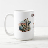 Retro 1e Eerste Rodeo Westerne Cactus Verjaardag Koffiemok (Links)