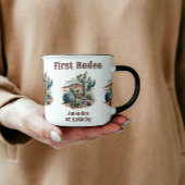 Retro 1e Eerste Rodeo Westerne Cactus Verjaardag Koffiemok