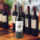 Retro 1e Eerste Rodeo Westerne Cactus Verjaardag Wijn Etiket