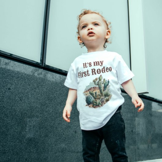 Retro 1e Eerste Rodeo Westerse Cactus Verjaardag