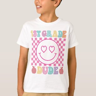 Retro 1e klas kerel terug naar school eerste GT-sh T-shirt