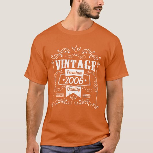 Retro 2006 Verjaardag Retro vriend T-shirt (Voorkant)