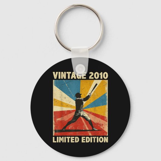 Retro  2010 Baseball Lover Limited Edition Sleutelhanger (Voorkant)