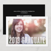 RETRO 2013  | AFSTUDEREN INVITATIE KAART (Voorkant / Achterkant)