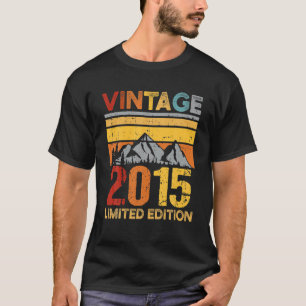 retro 2015 7e verjaardag 7 jaar oude jongens G T-shirt