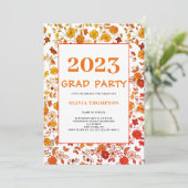 Retro 2023 Oproep van de Graduation Party Kaart (Staand voorkant)
