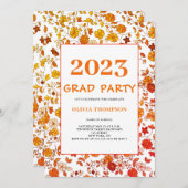 Retro 2023 Oproep van de Graduation Party Kaart (Voorkant / Achterkant)