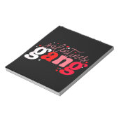 Retro 2023 Valentijnsdag Galentines Gang Funny Notitieblok (Linkerzijde)