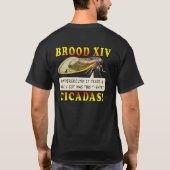 Retro 2025 Brood XIV Cicada Shirt (Achterkant)