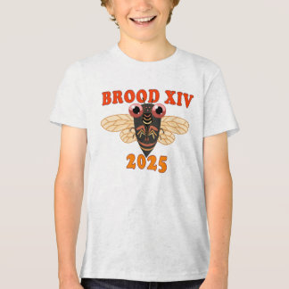 Retro 2025 Brood XIV Cicada Shirt voor kinderen