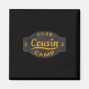 Retro 2025 Neef Kamp Logo - Leuk Zomer Familie Magneet
