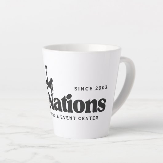 Retro 2025 SpinNations Mug Latte Mok (Rechterhoek)