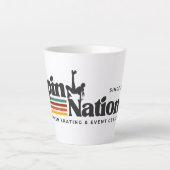 Retro 2025 SpinNations Mug Latte Mok (Voorkant)