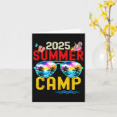 Retro 2025 Zomer Kamp Vakantie Camper Matching Fa Kaart (Gele Bloem)