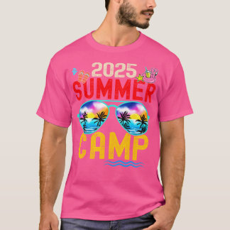 Retro 2025 Zomerkamp Vakantie Camper Matching Fa T-shirt