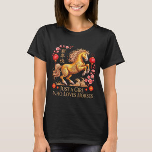 Retro 2026 Gewoon Meisje Dat Van Paarden Houdt Zod T-shirt