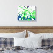 Retro 2059 abstracte design kunst canvas afdruk (Insitu (Slaapkamer))