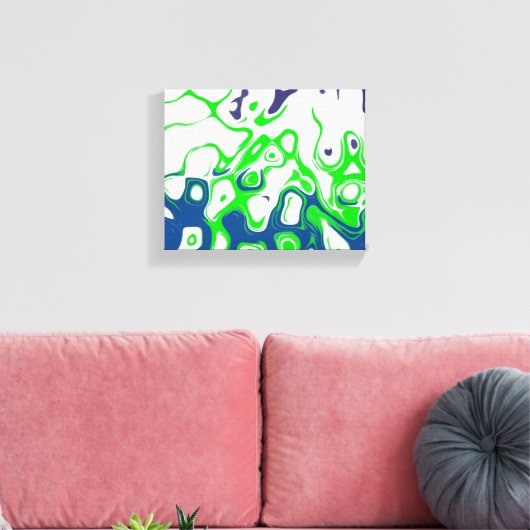 Retro 2059 abstracte design kunst canvas afdruk (Insitu (Woonkamer))