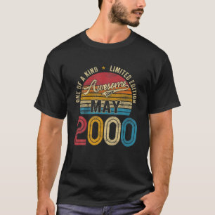 Retro 21 jaar oud Geweldige sinds mei 2000 21St Bd T-shirt