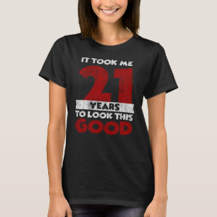 Retro 21 Jaar Oude Grappige 21e Verjaardagscadeau T-shirt