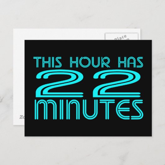 Retro - 22 minuten briefkaart (Voorkant / Achterkant)
