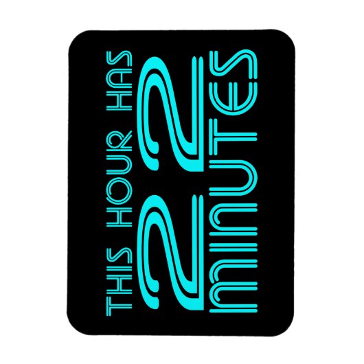 Retro - 22 minuten magneet (Verticaal)