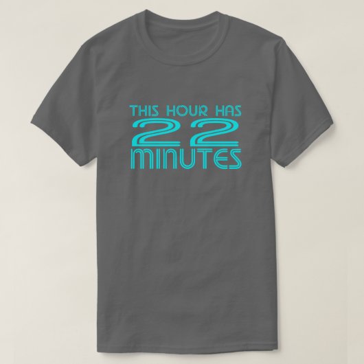 Retro - 22 minuten t-shirt (Design voorkant)